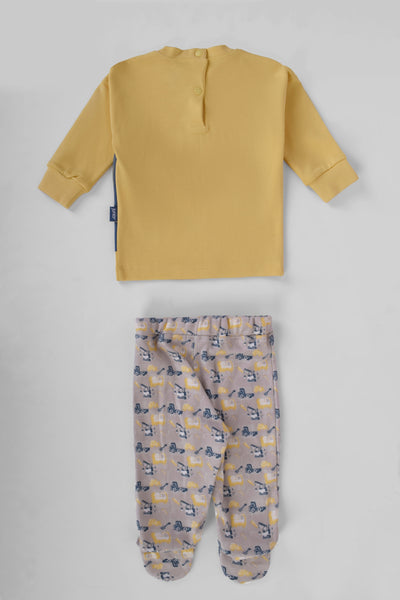 Round Printed Pajama Set