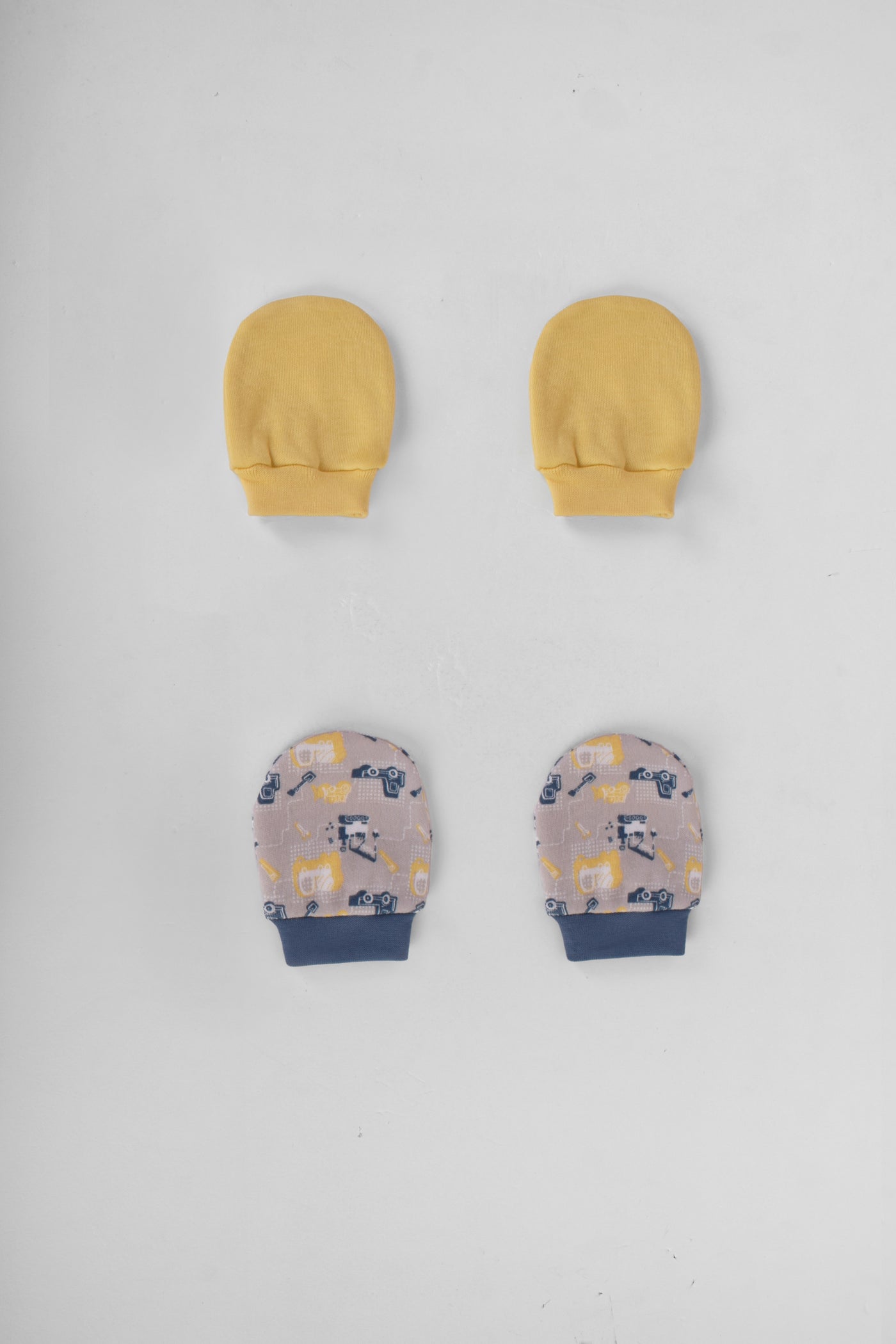 Printed Baby Mittens P/2