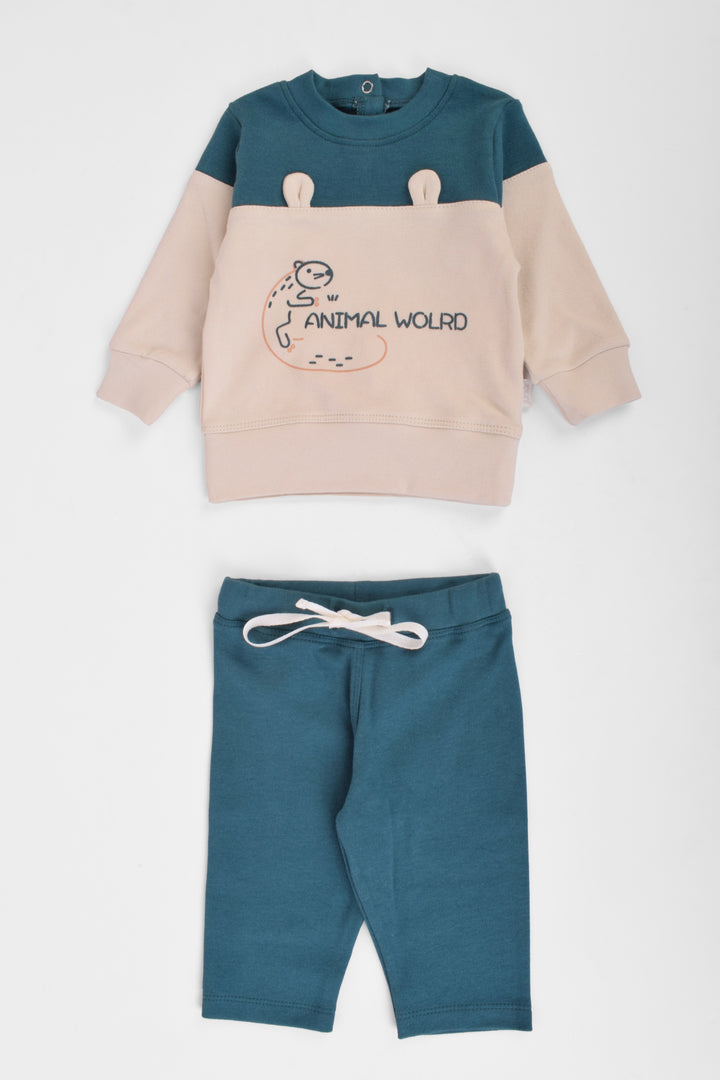 Round Printed Pajamas Set