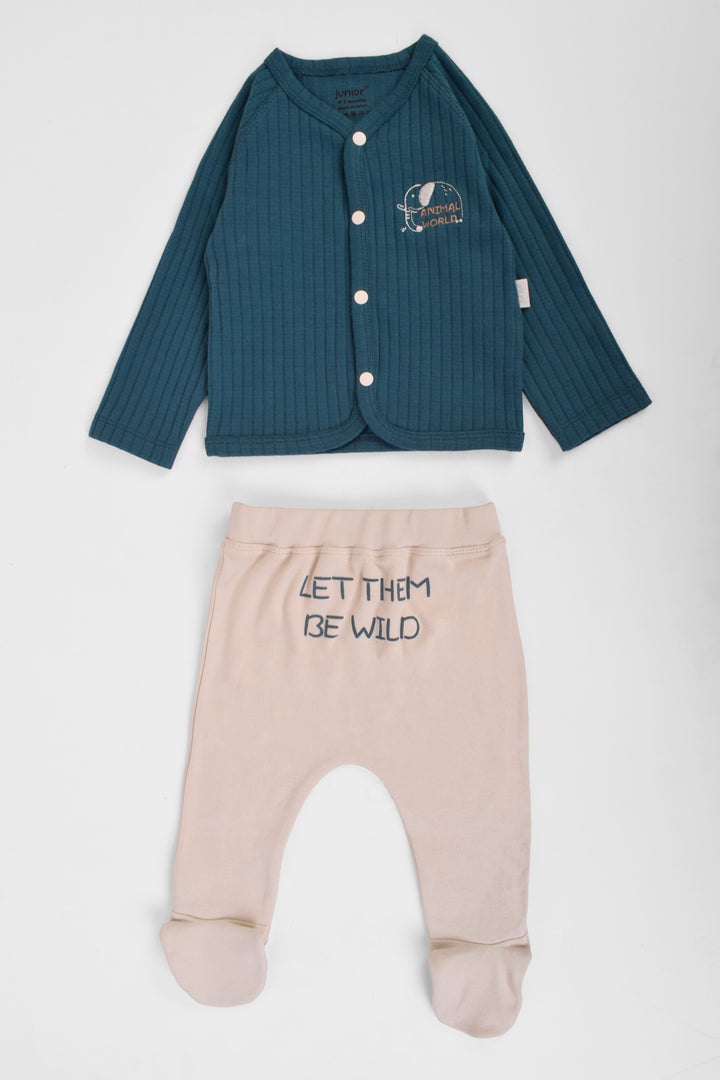 Round Printed Pajamas Set