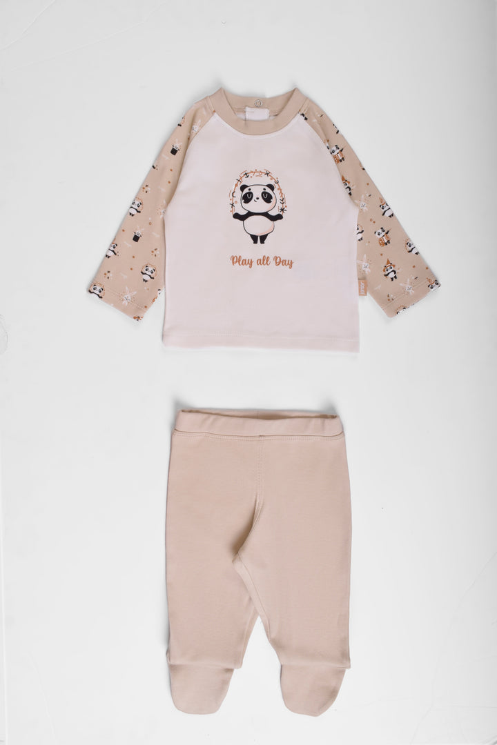 Round Printed Pajamas Set