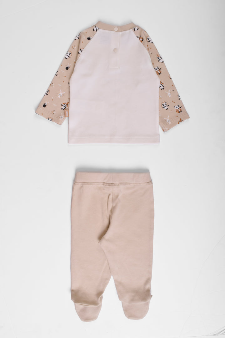Round Printed Pajamas Set