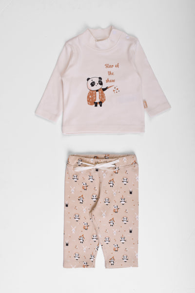 Round Printed Pajama Set