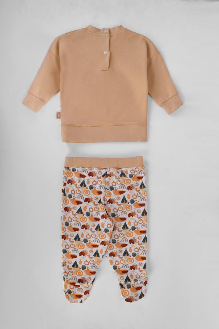 Round Printed Pajamas Set
