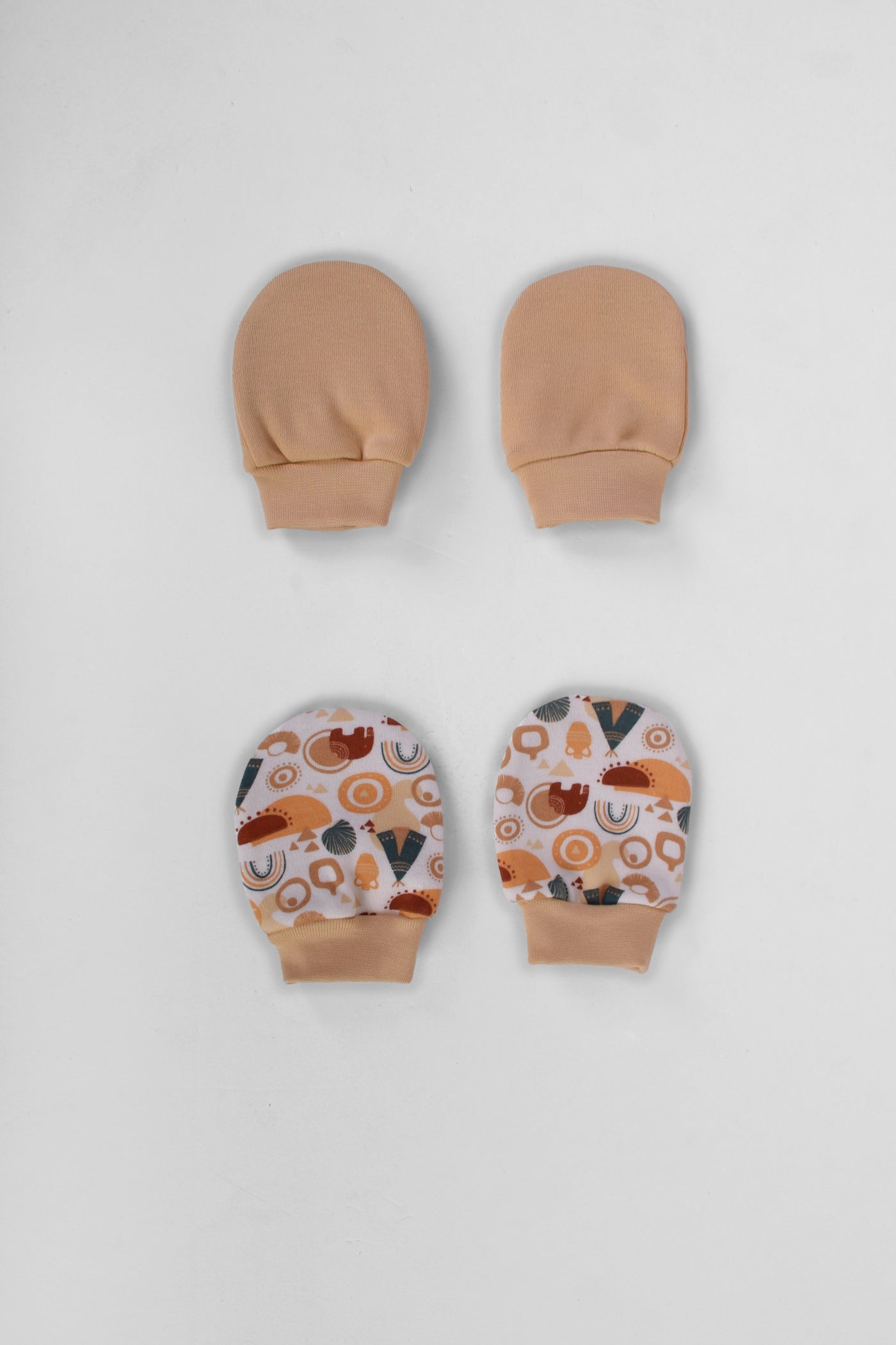 Printed Baby Mittens P/2