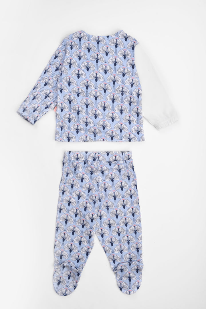 Round Printed Pajama Set