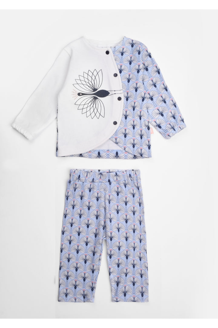 Round Printed Pajama Set