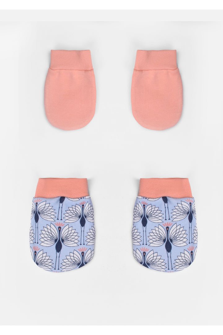 Printed Baby Mittens Pack Of 2