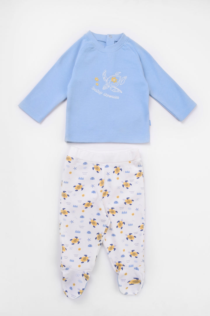 Round Printed Pajamas Set