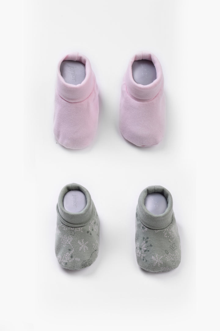 Printed Baby Slippers Pack Of 2