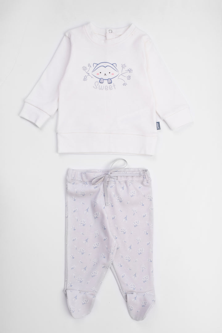 Round Printed Pajama Set