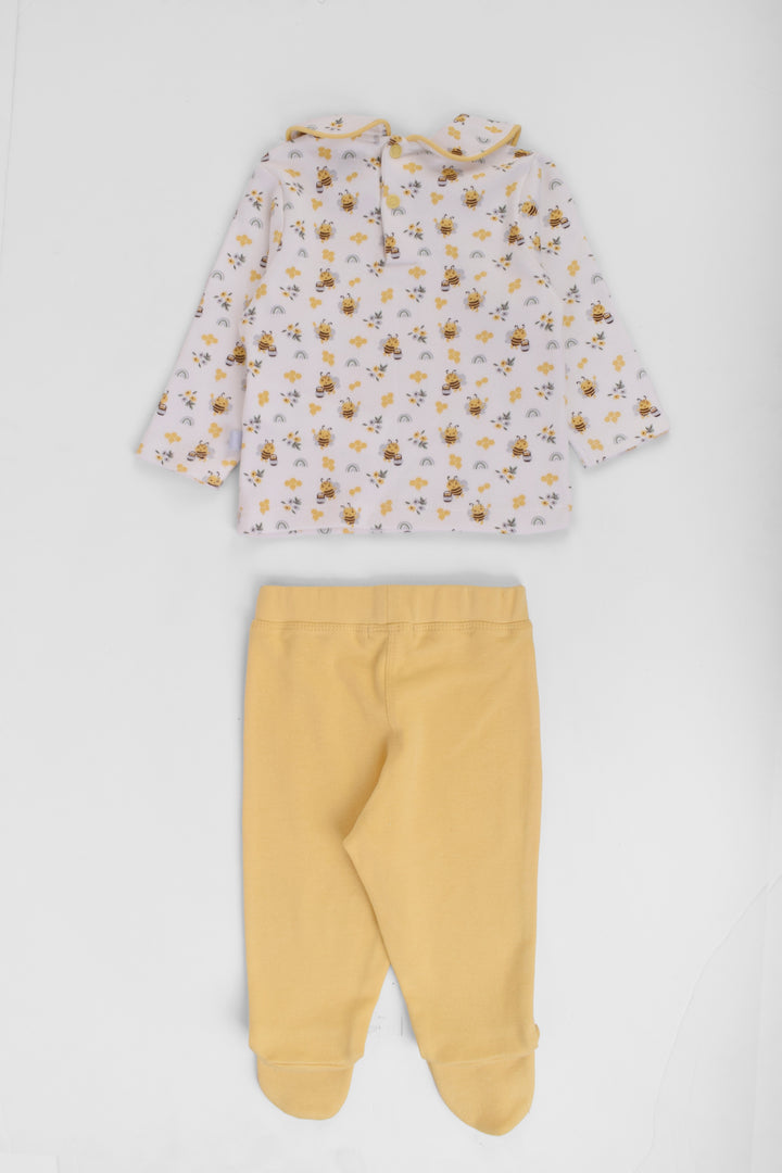 Round Printed Pajamas Set
