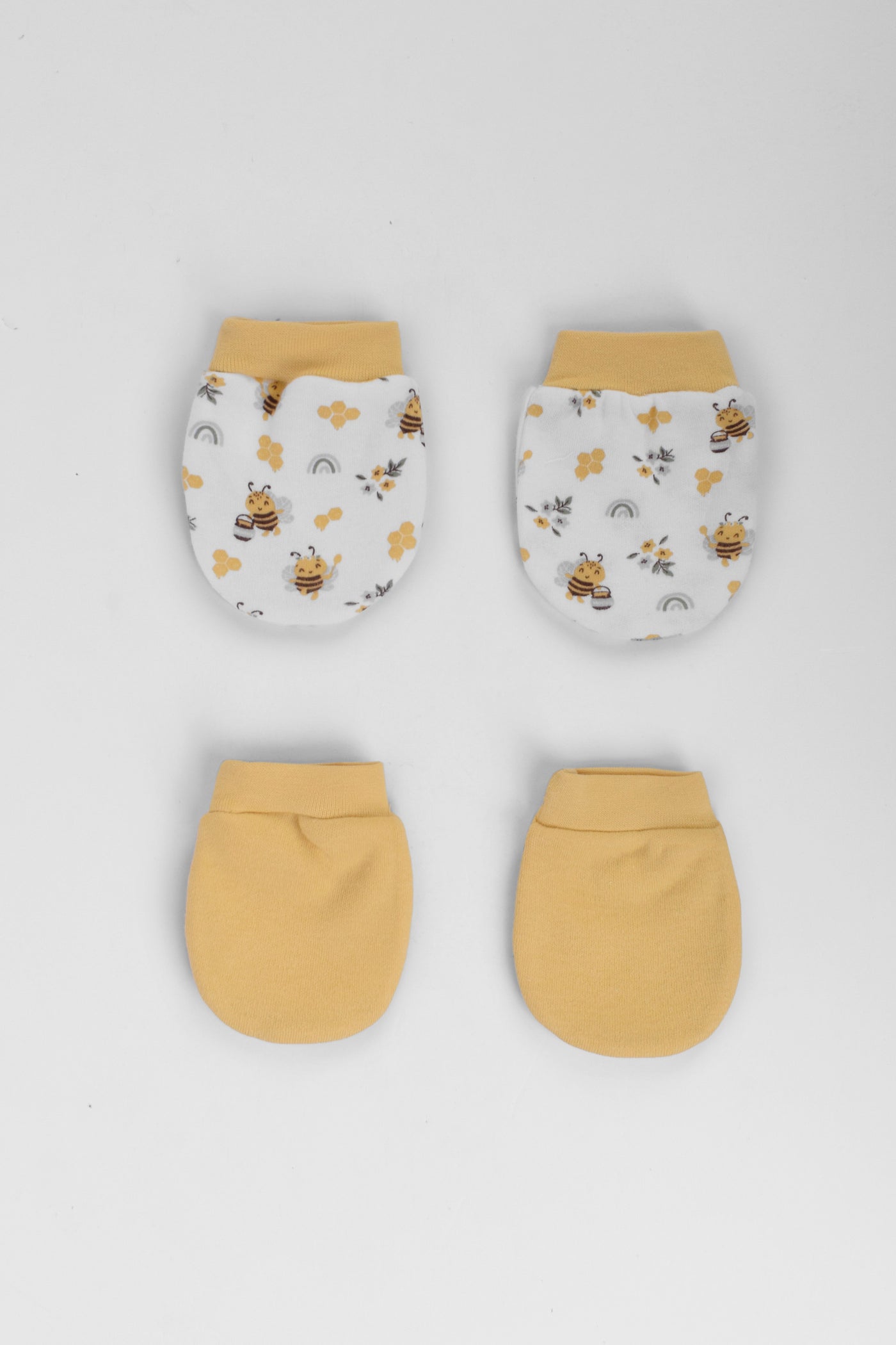 Printed Baby Mittens P/2