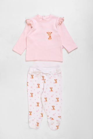 Round Printed Pajamas Set