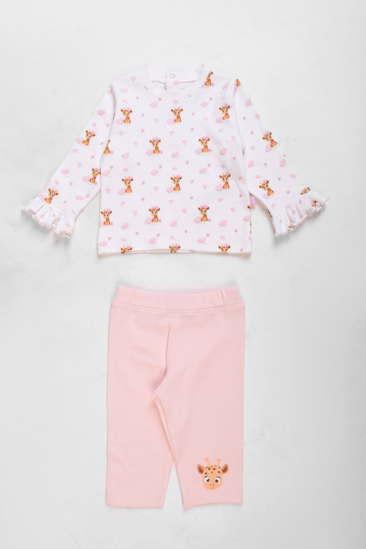 Round Printed Pajamas Set