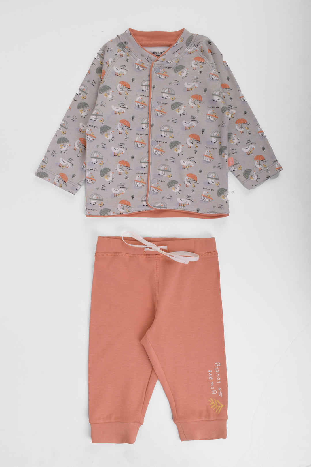 Round Printed Pajamas Set