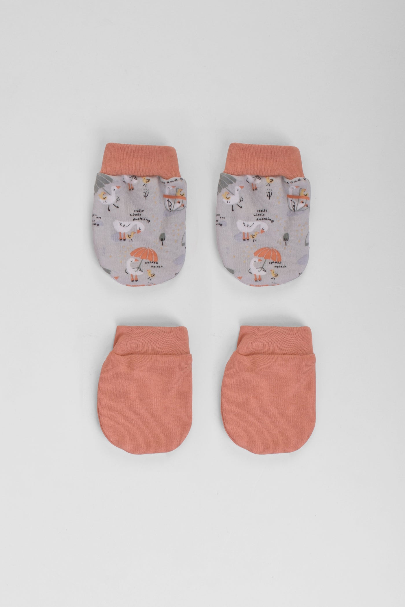 Printed Baby Mittens P/2