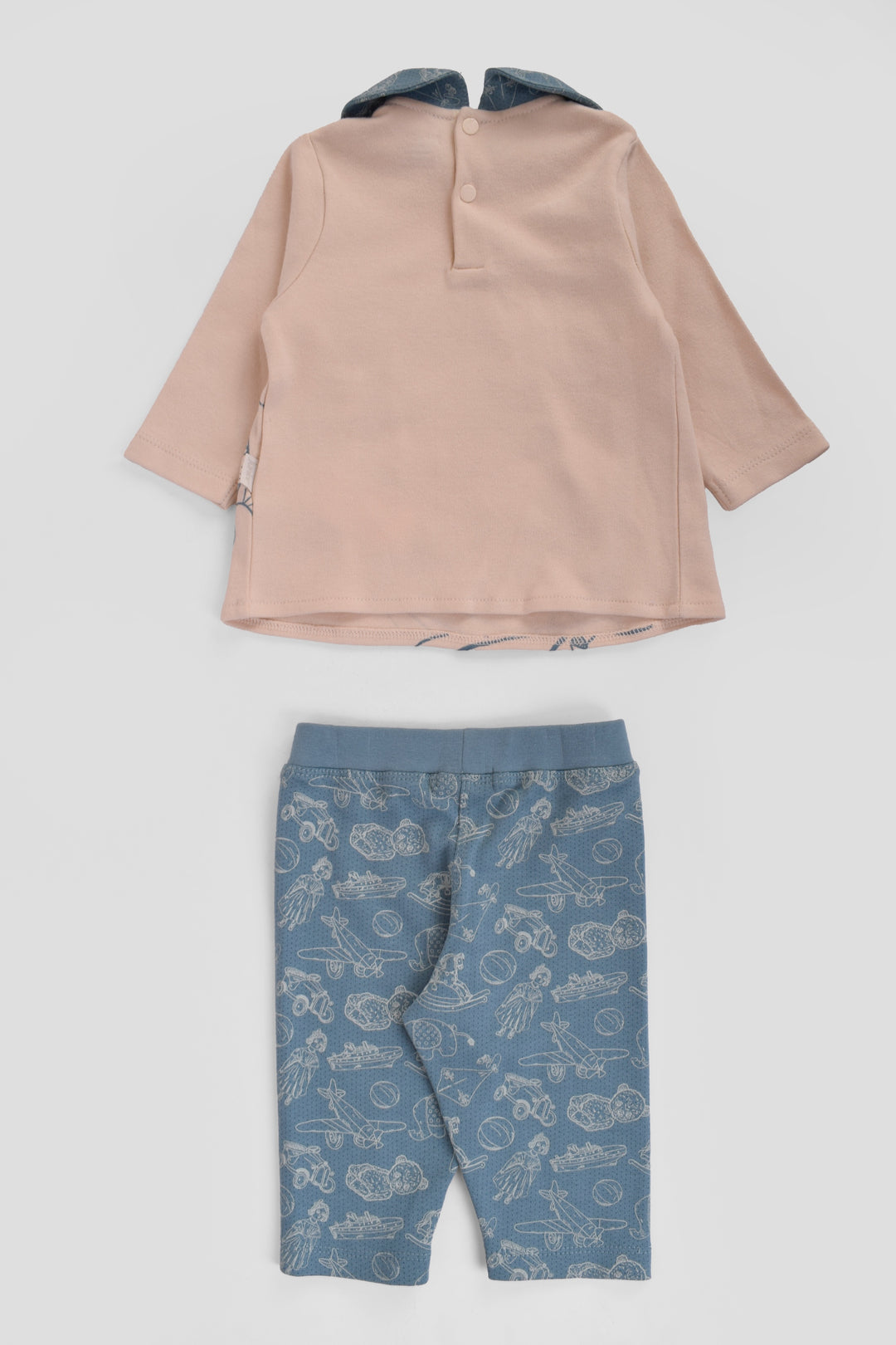 Round Printed Pajamas Set