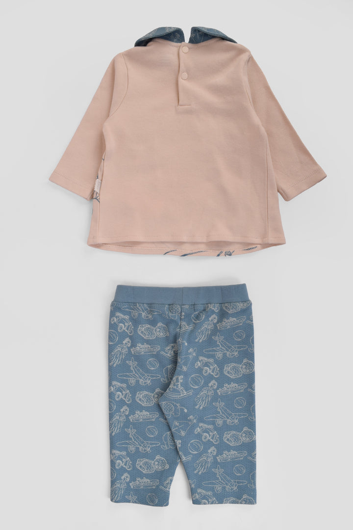 Round Printed Pajamas Set