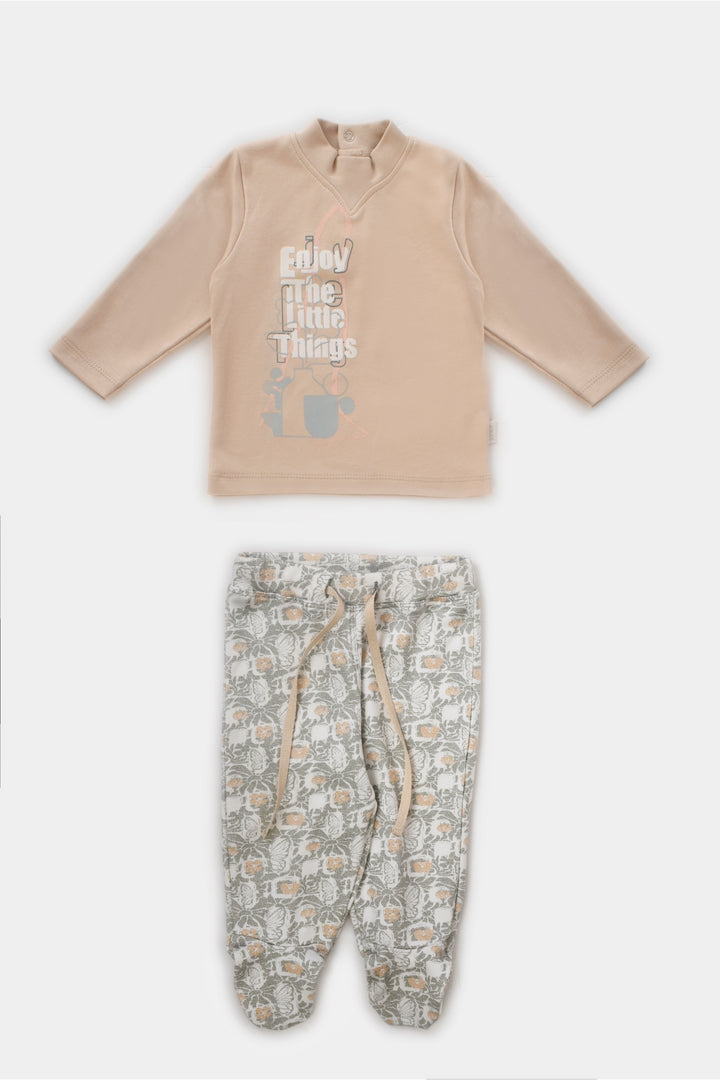 Round Printed Pajamas Set