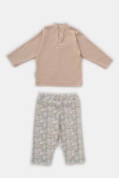 Round Printed Pajama Set