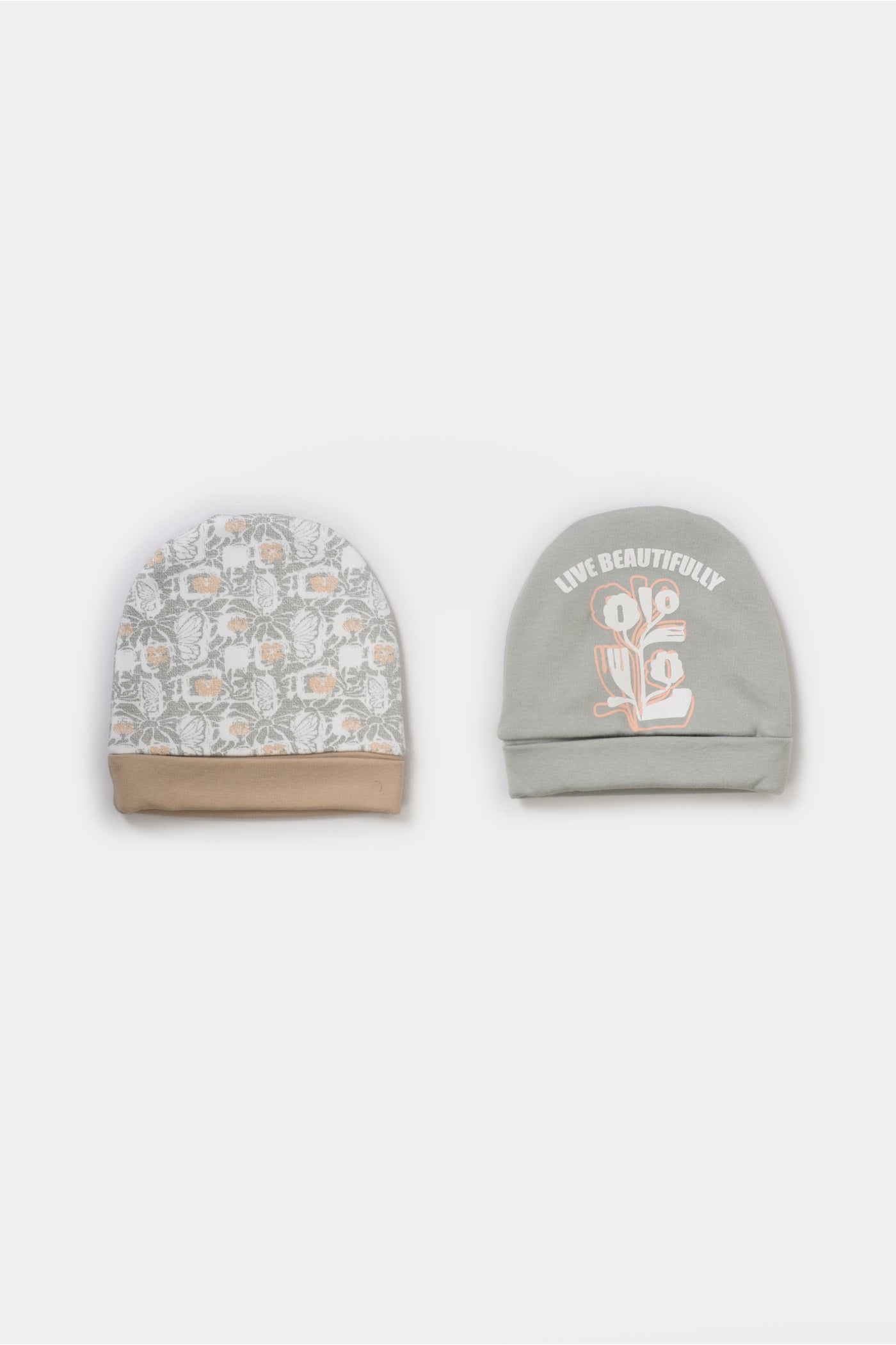 Printed Baby Beanie P/2