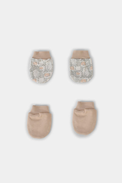 Printed Baby Mittens P/2