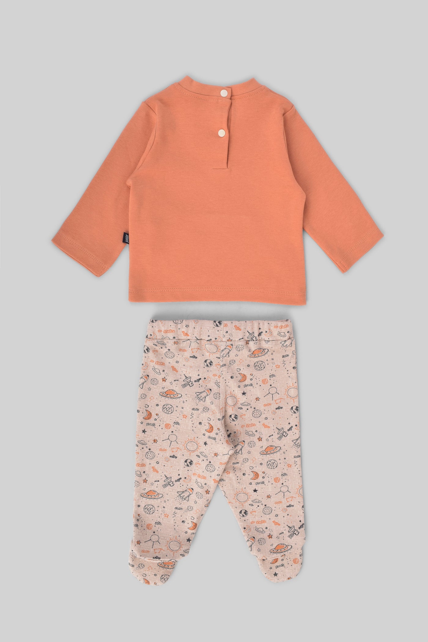 Rouned Printed Pajamas Set