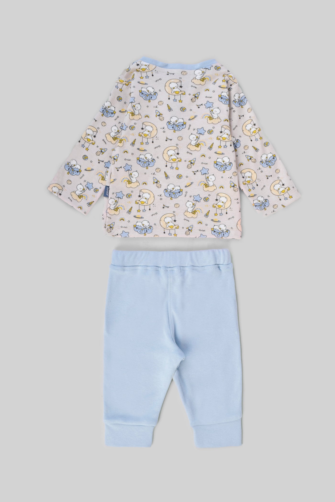 Rouned Printed Pajamas Set