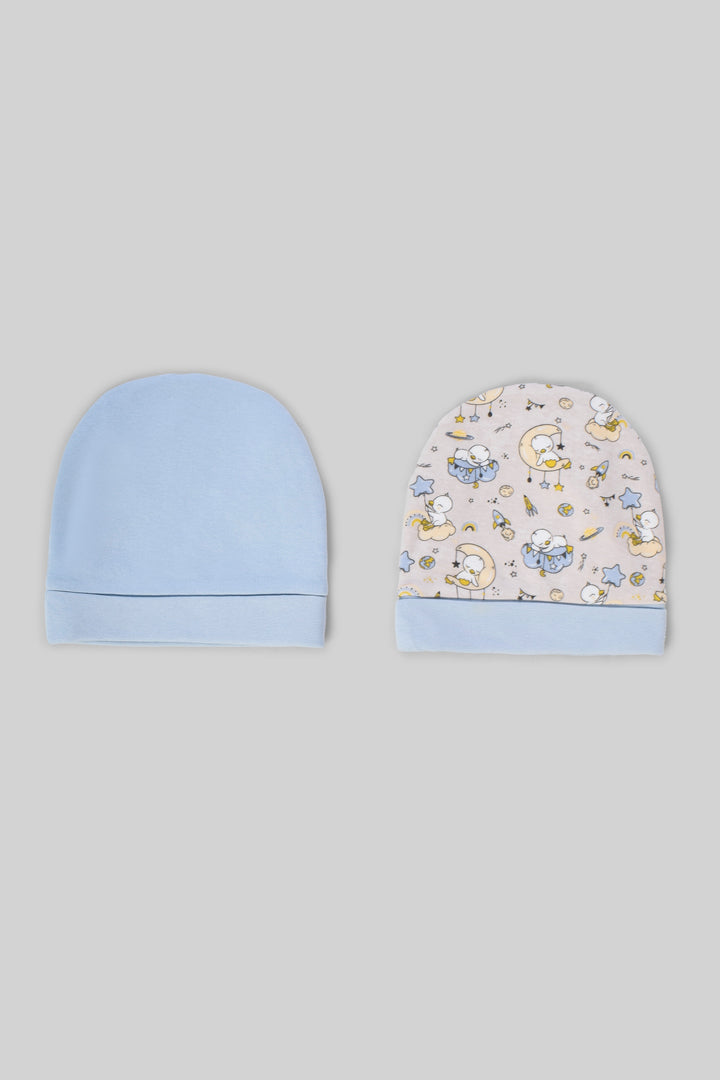Printed Baby Baby Hats Pack Of 2