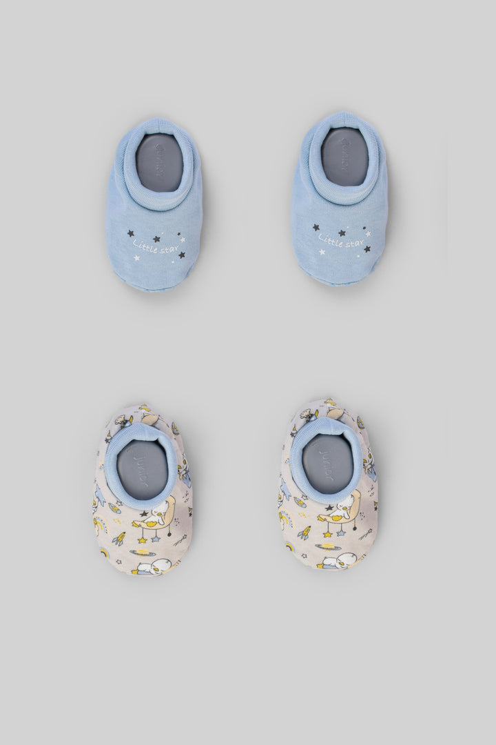 Printed Baby Slippers Pack Of 2