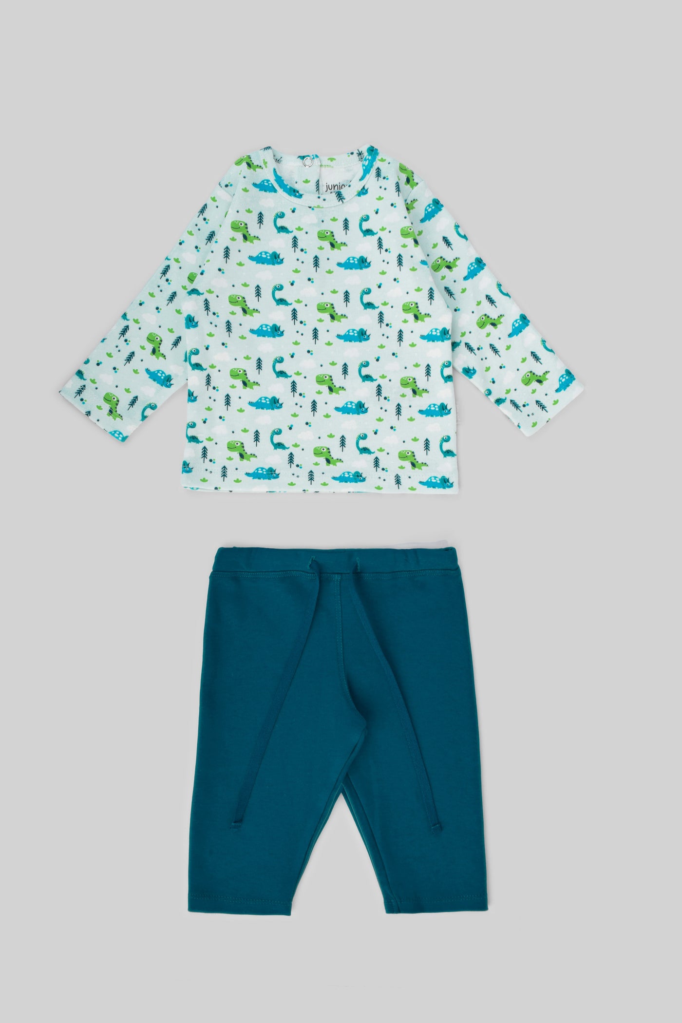 Rouned Printed Pajamas Set