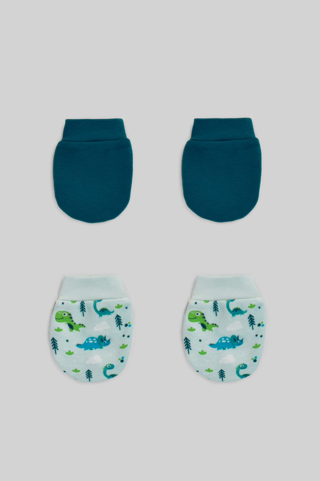 Printed Baby Mittens Pack Of 2