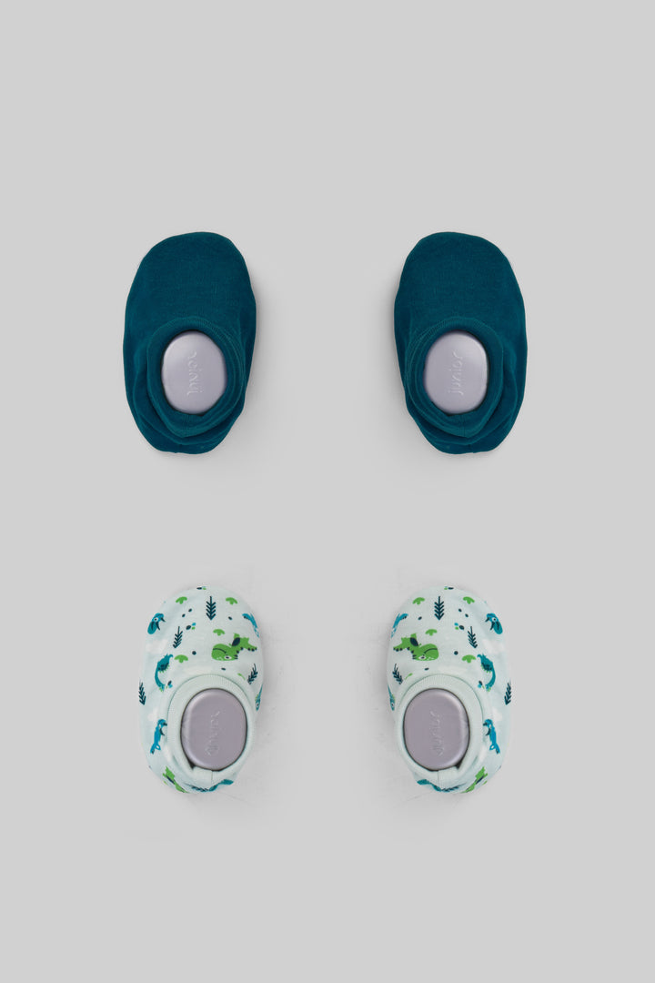 Baby Spliffs Printed Baby Slippers Pack Of 2 – Junior Egypt