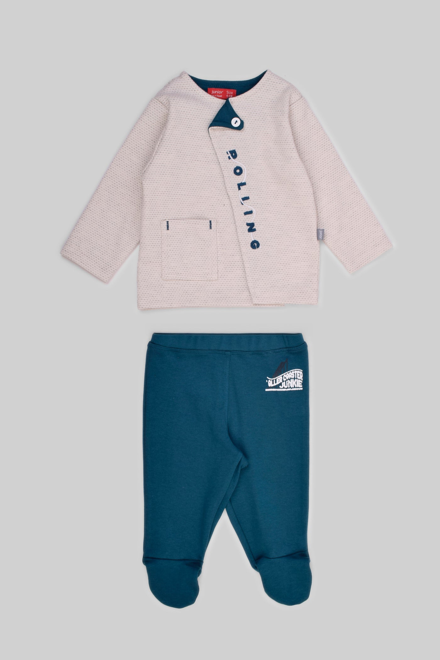 Rouned Pajamas Set