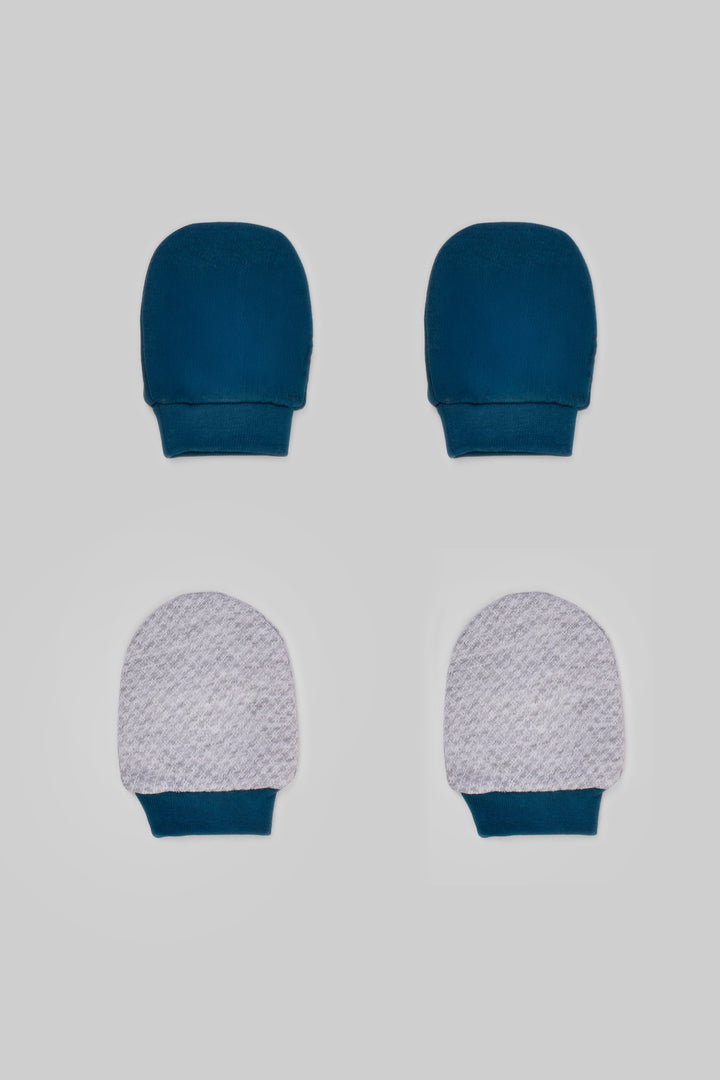 Printed Baby Mittens Pack Of 2