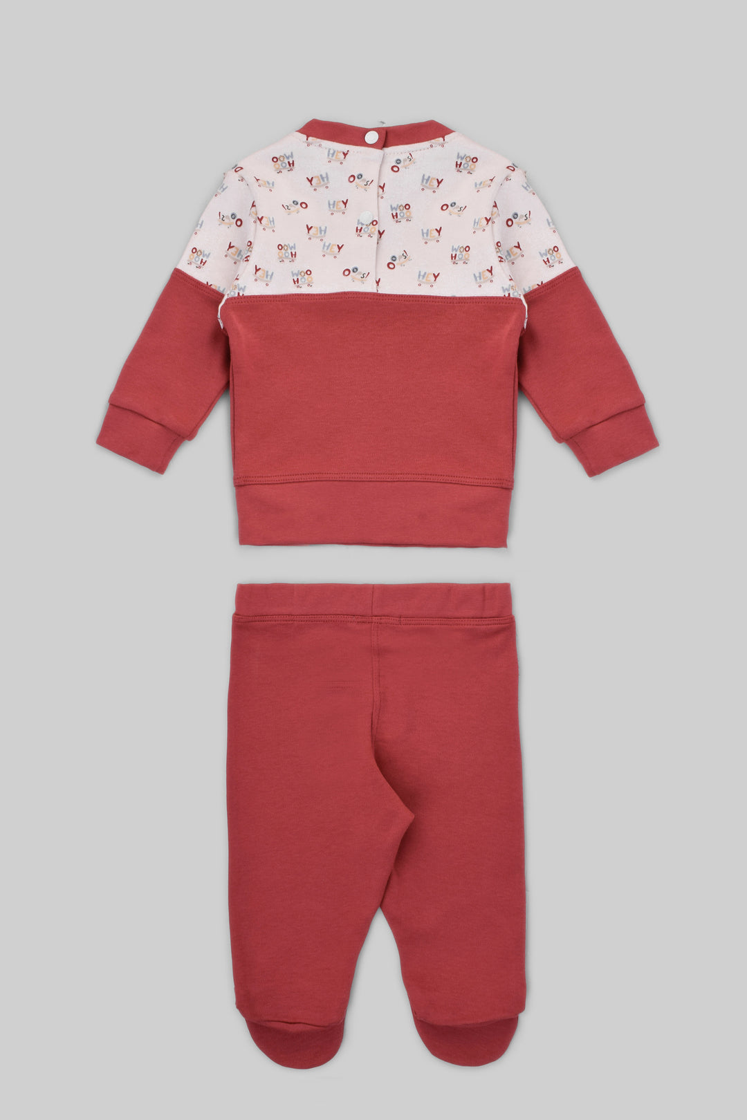Rouned Printed Pajamas Set