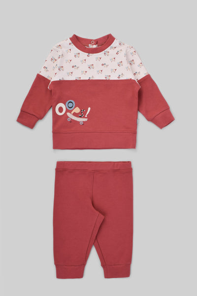 Rouned Printed Pajamas Set