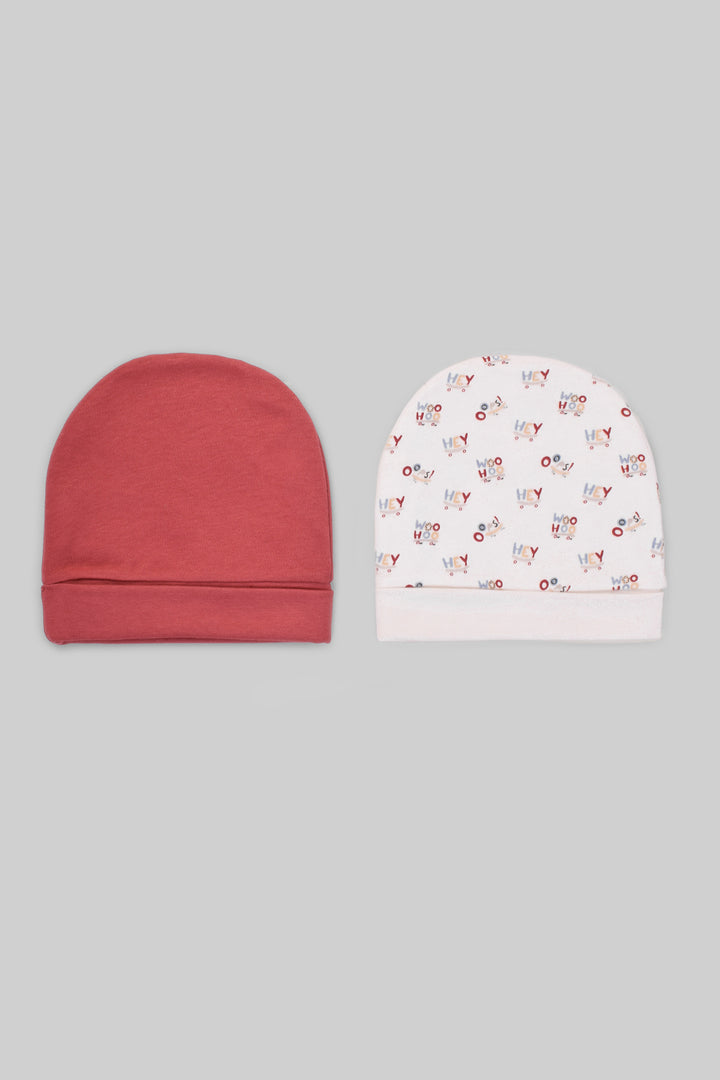 Printed Baby Baby Hats Pack Of 2