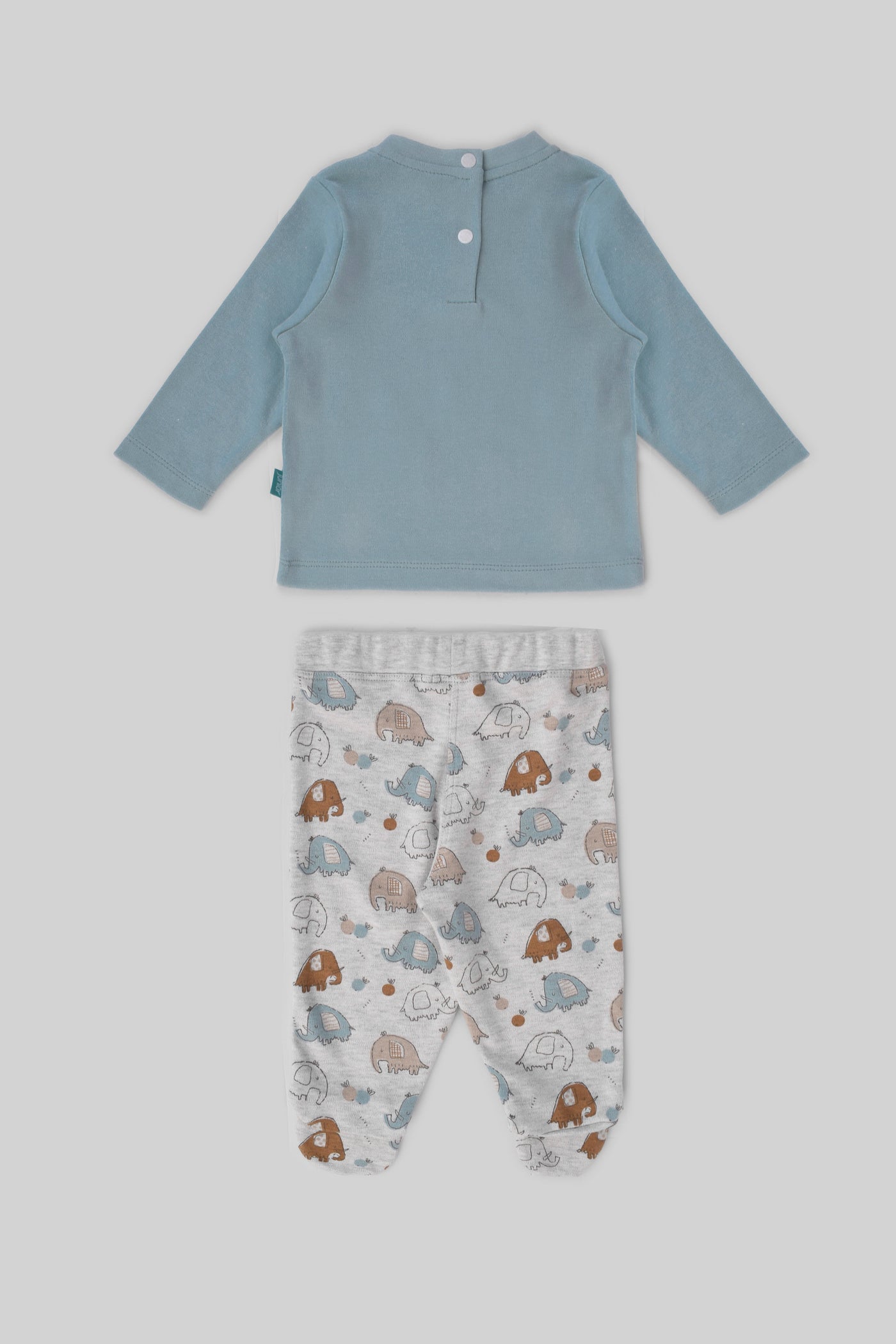 Rouned Printed Pajamas Set