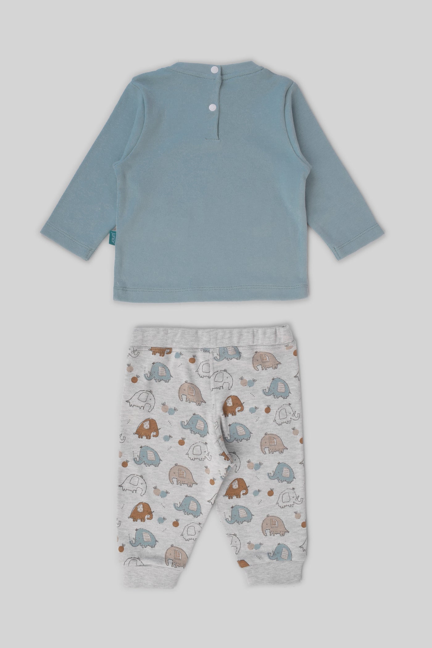 Rouned Printed Pajamas Set