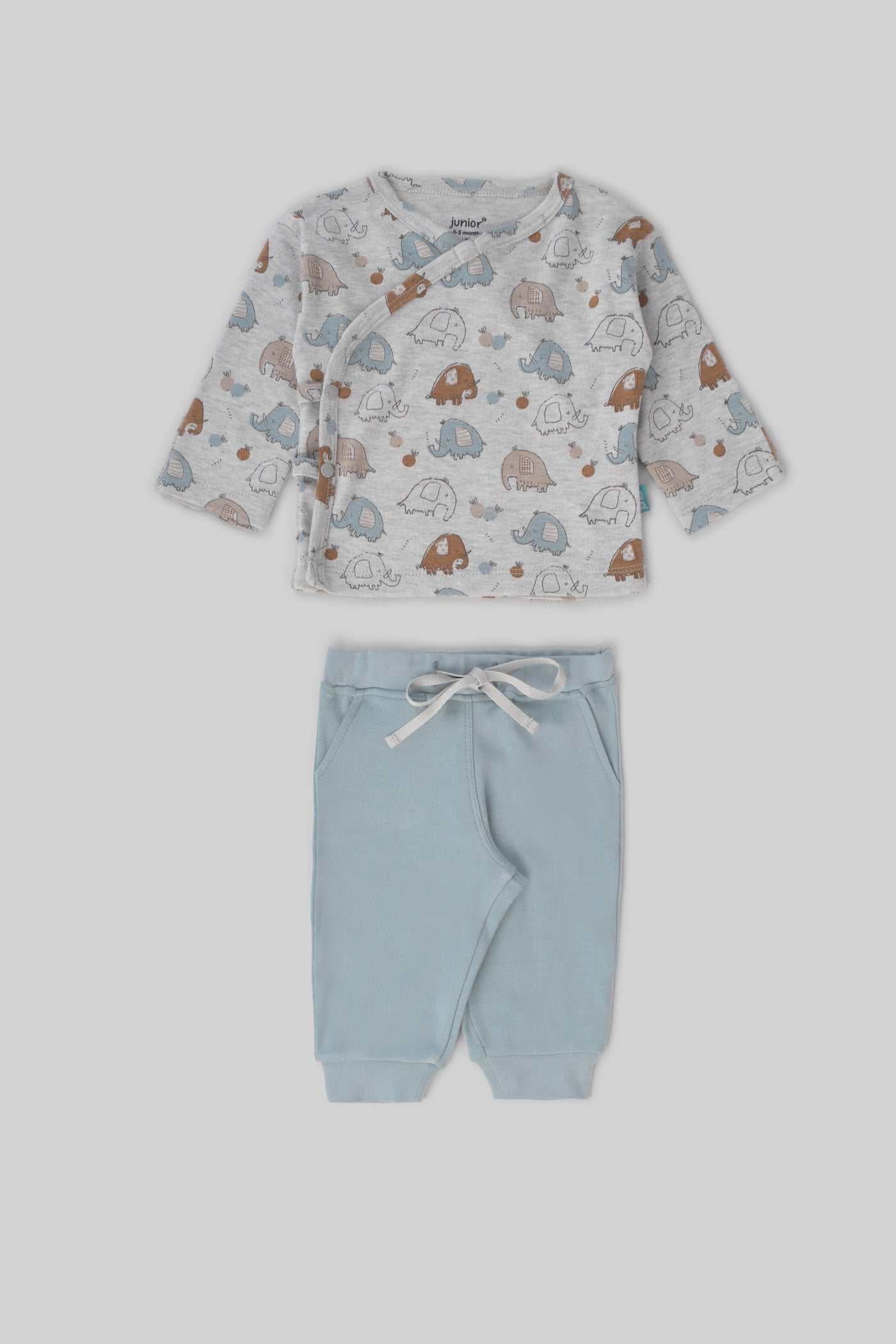 Rouned Printed Pajamas Set