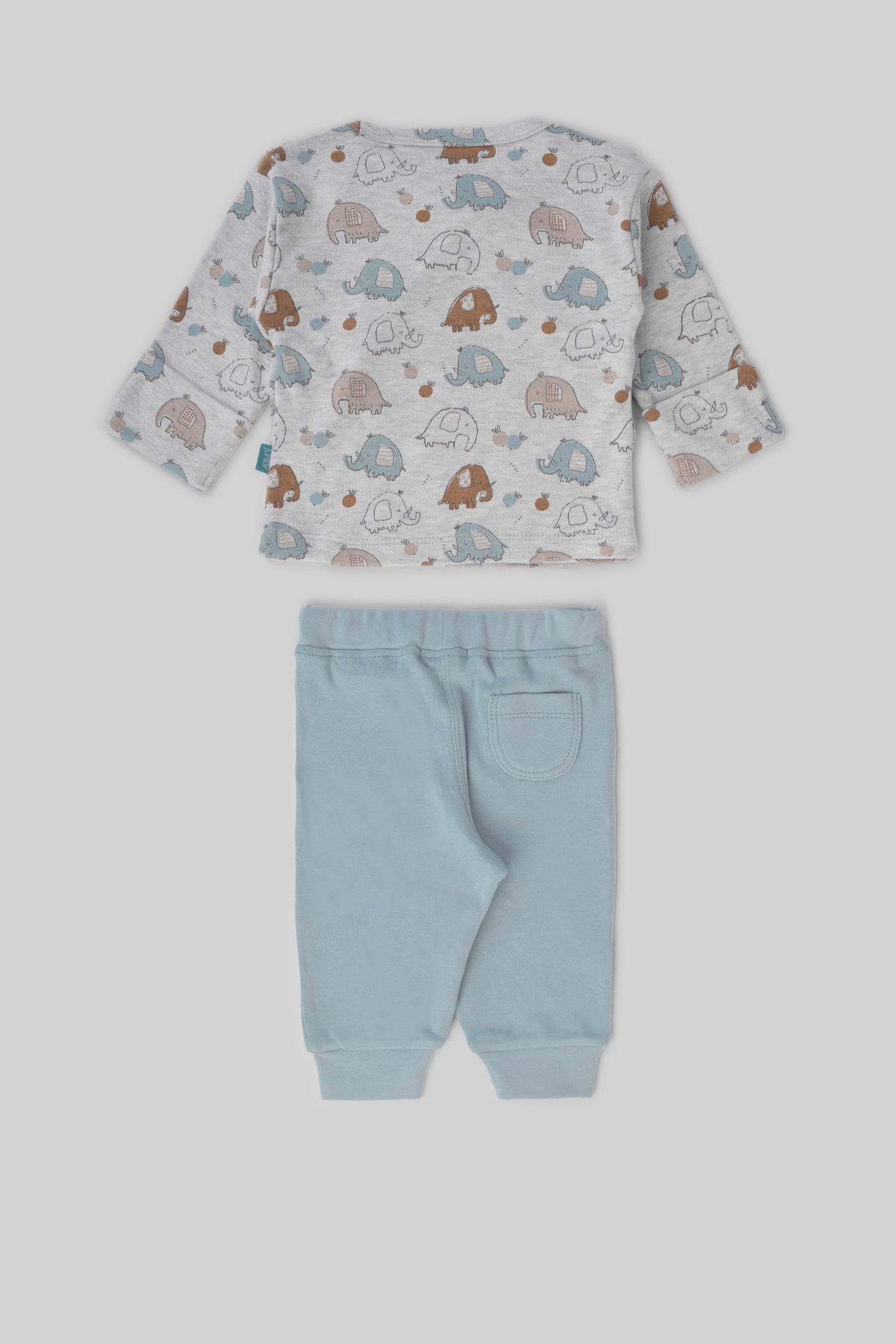 Rouned Printed Pajamas Set