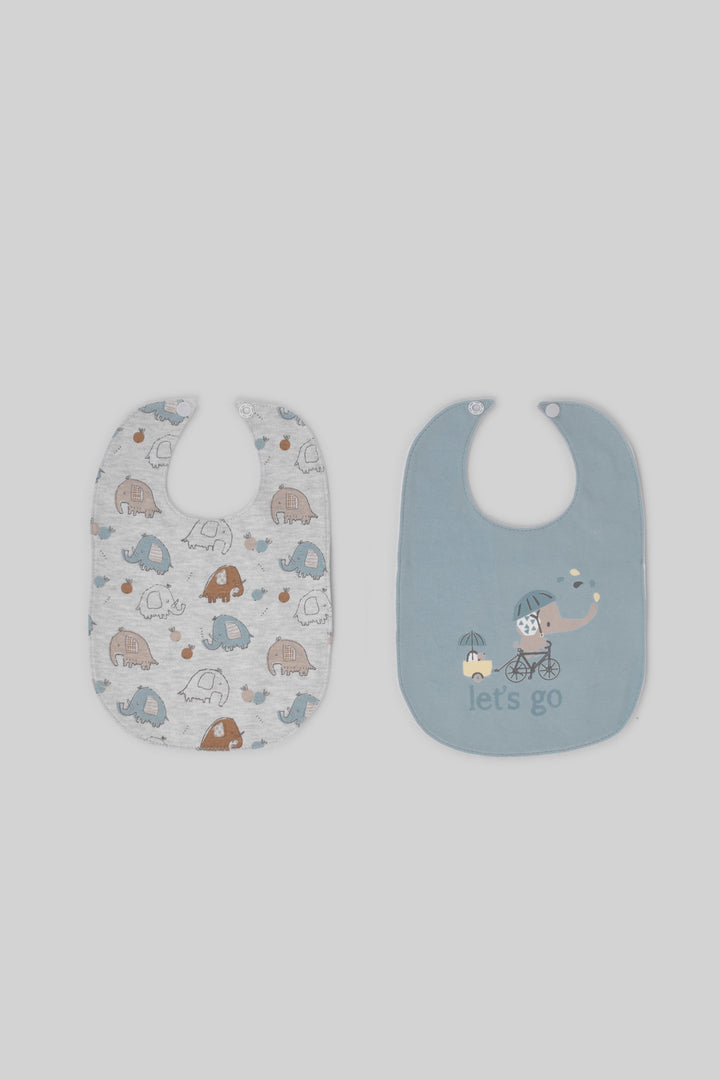 Printed Baby Bib Pack Of 2
