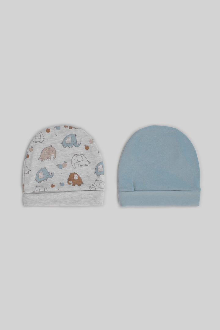 Printed Baby Baby Hats Pack Of 2
