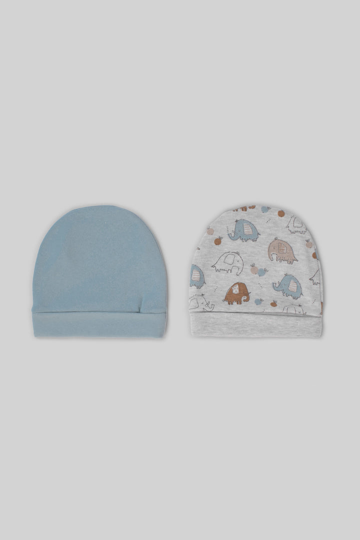 Printed Baby Baby Hats Pack Of 2