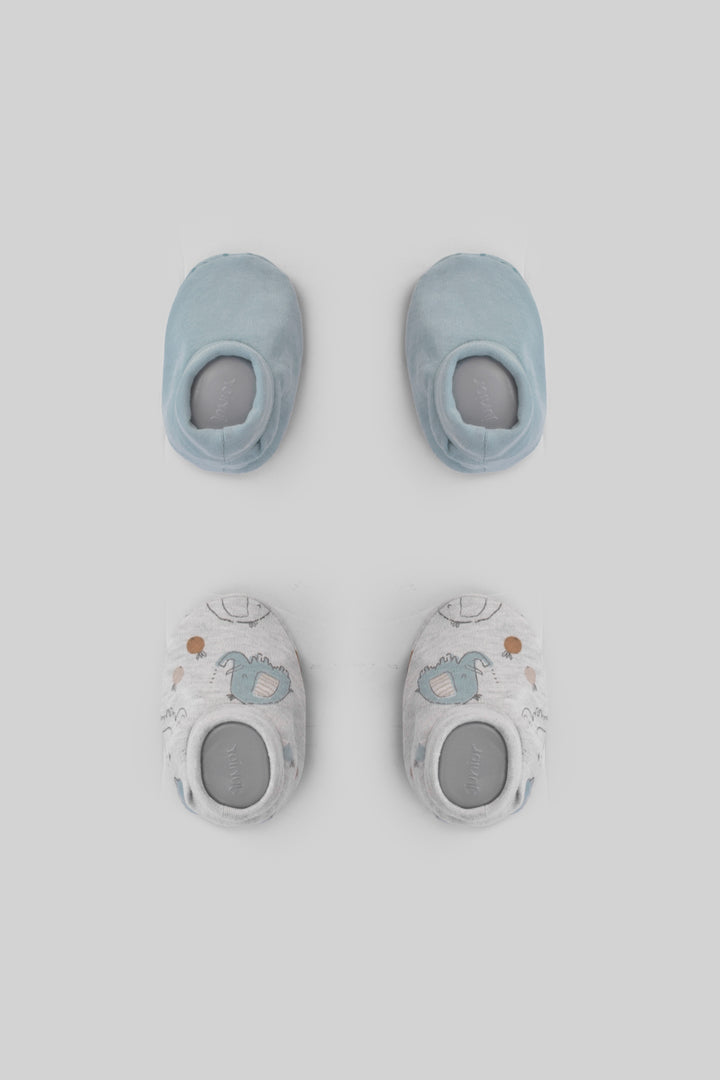 Printed Baby Slippers Pack Of 2
