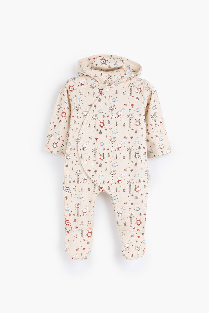 Printed Hooded Jumpsuit 3-2072-25