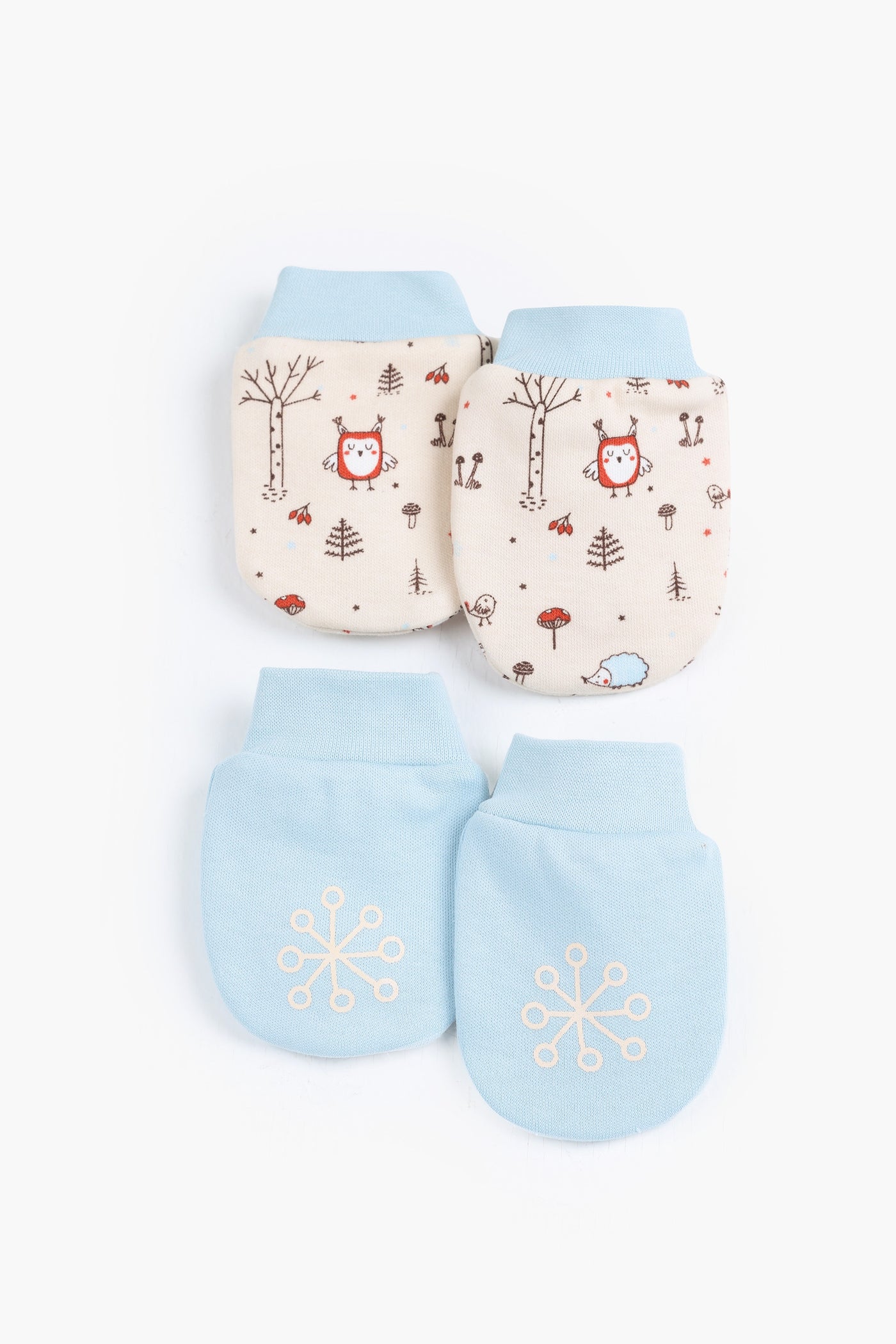 Printed Baby Mittens Pack Of 2 3-2080-25