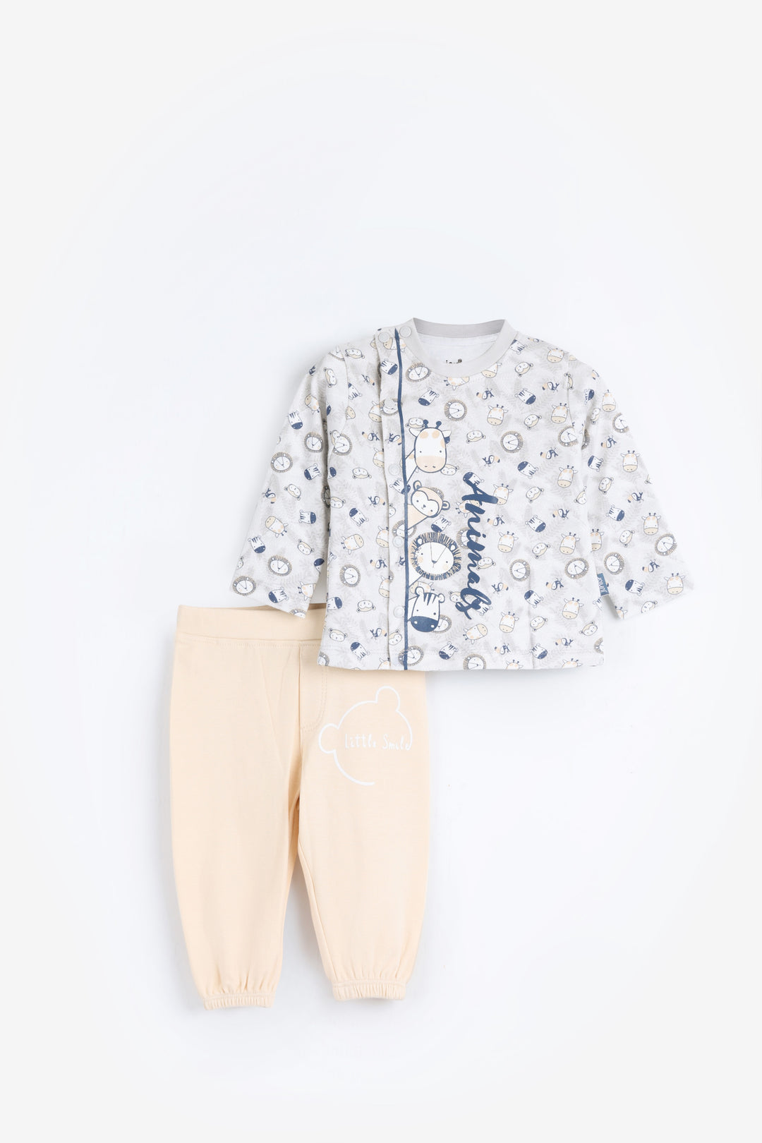 Round Printed Pajamas Set 3-2084-25